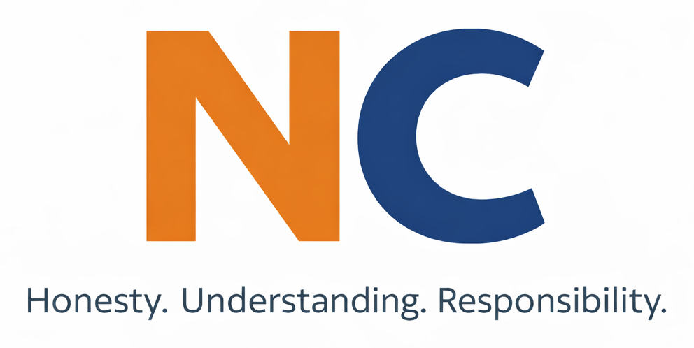 NC – No Contractor. Honesty. Understanding. Responsibility.